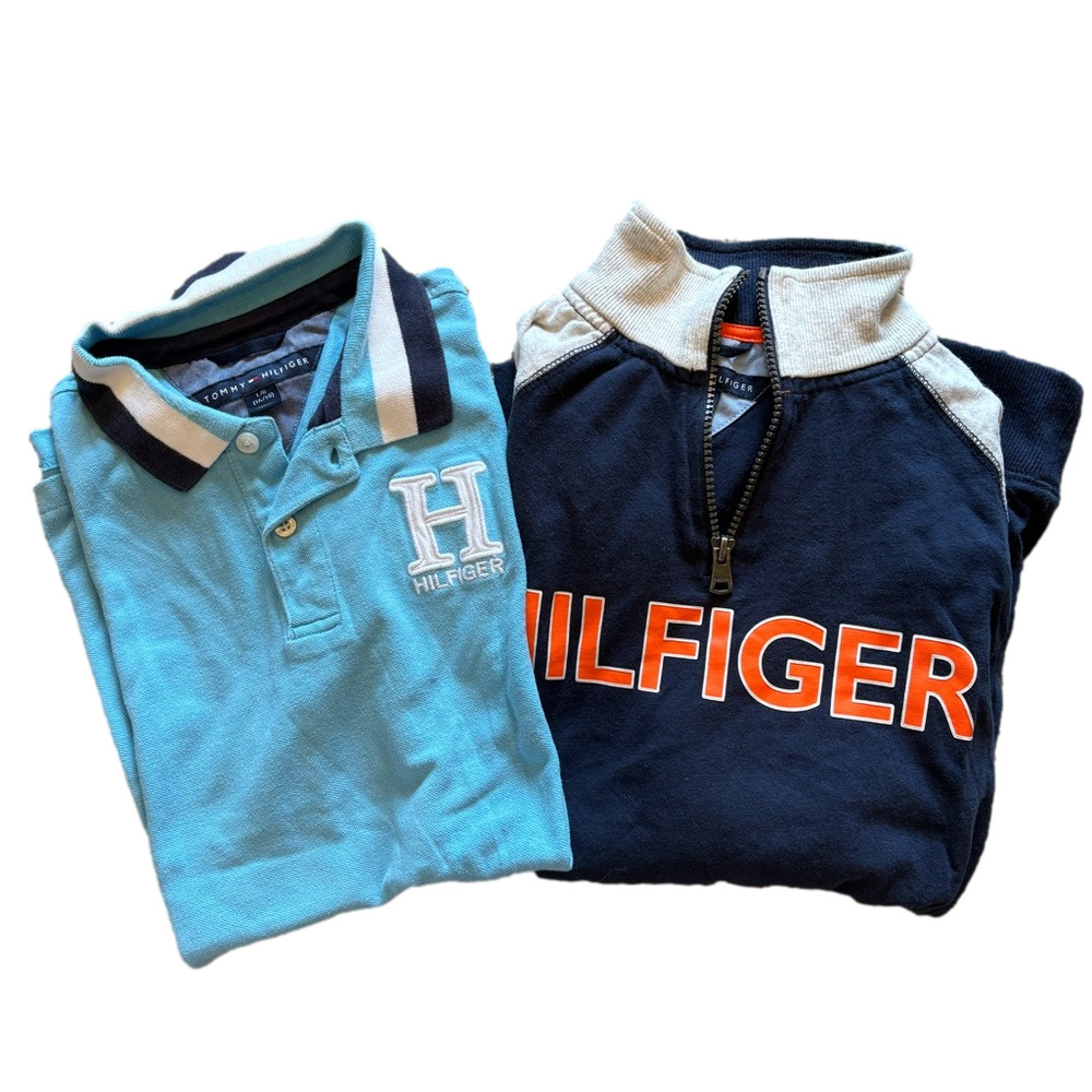 Tommy Hilfiger Boys Large Polo and Sweatshirt Bundle Size